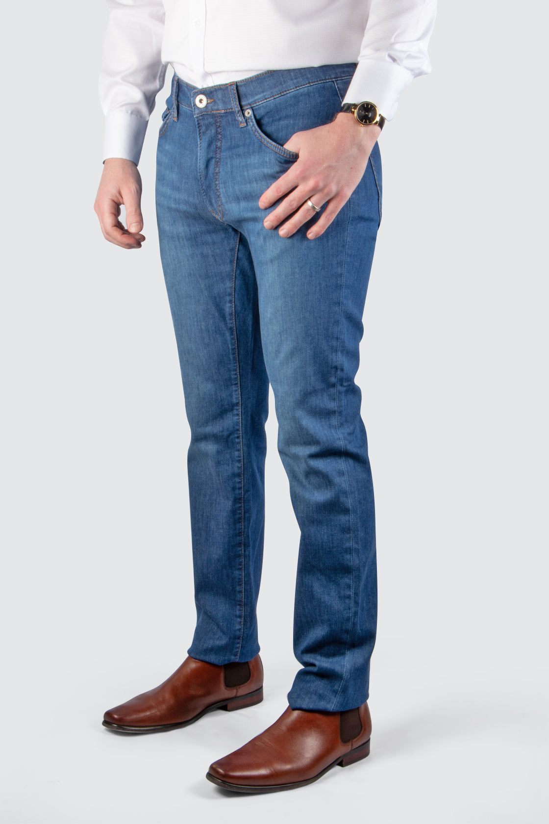 Brax Chuck Jean 32L Reg Blue Used