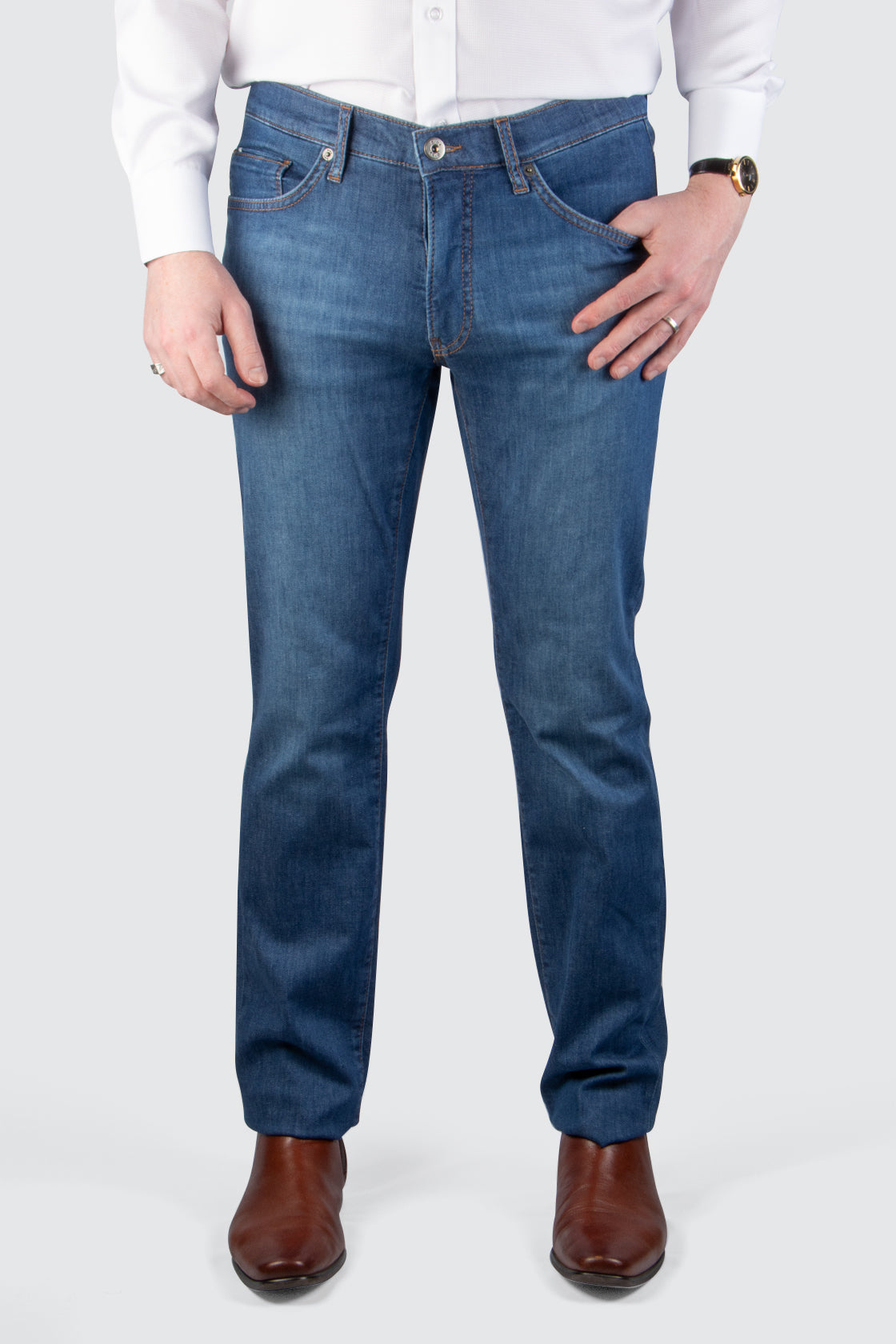 Brax Chuck Jean 32L Reg Blue Used