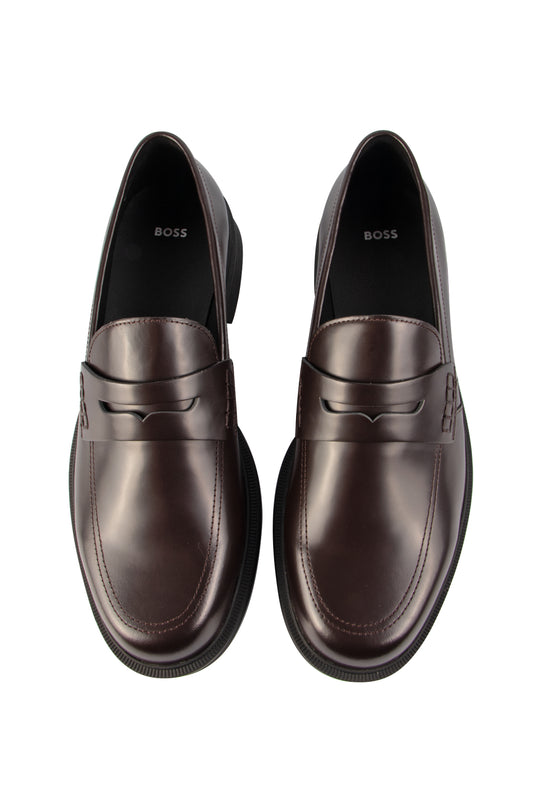 Hugo Boss Ronnin Dress Loafer Dark Red