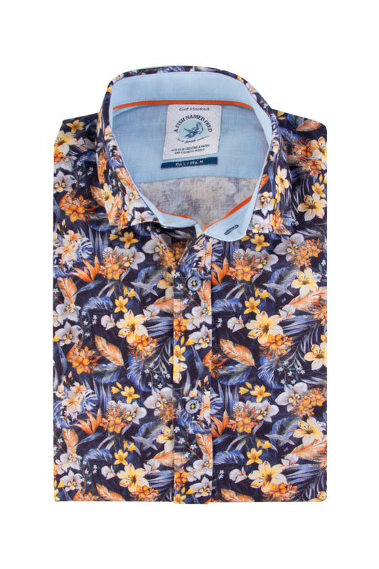 A Fish Named Fred LS Casual Shirt Floral