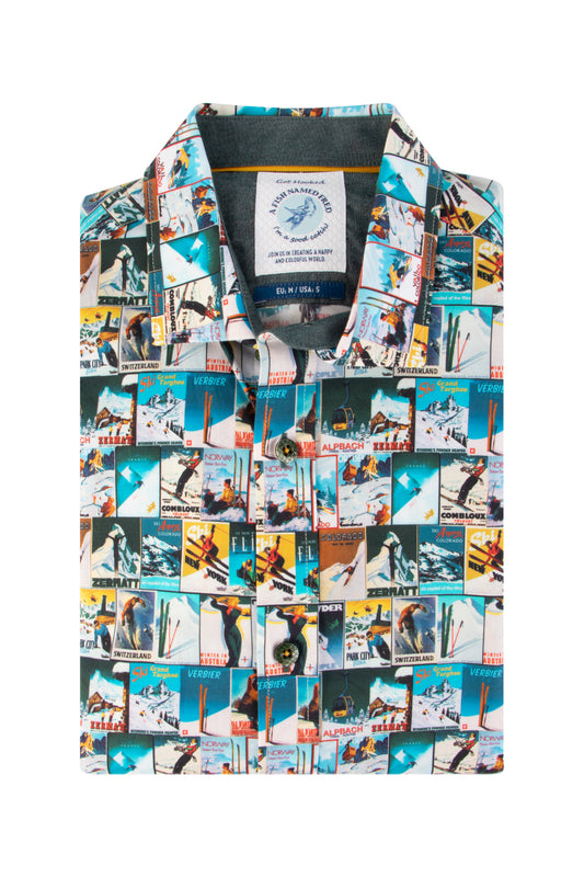 A Fish Named Fred Poster Print Shirt Green