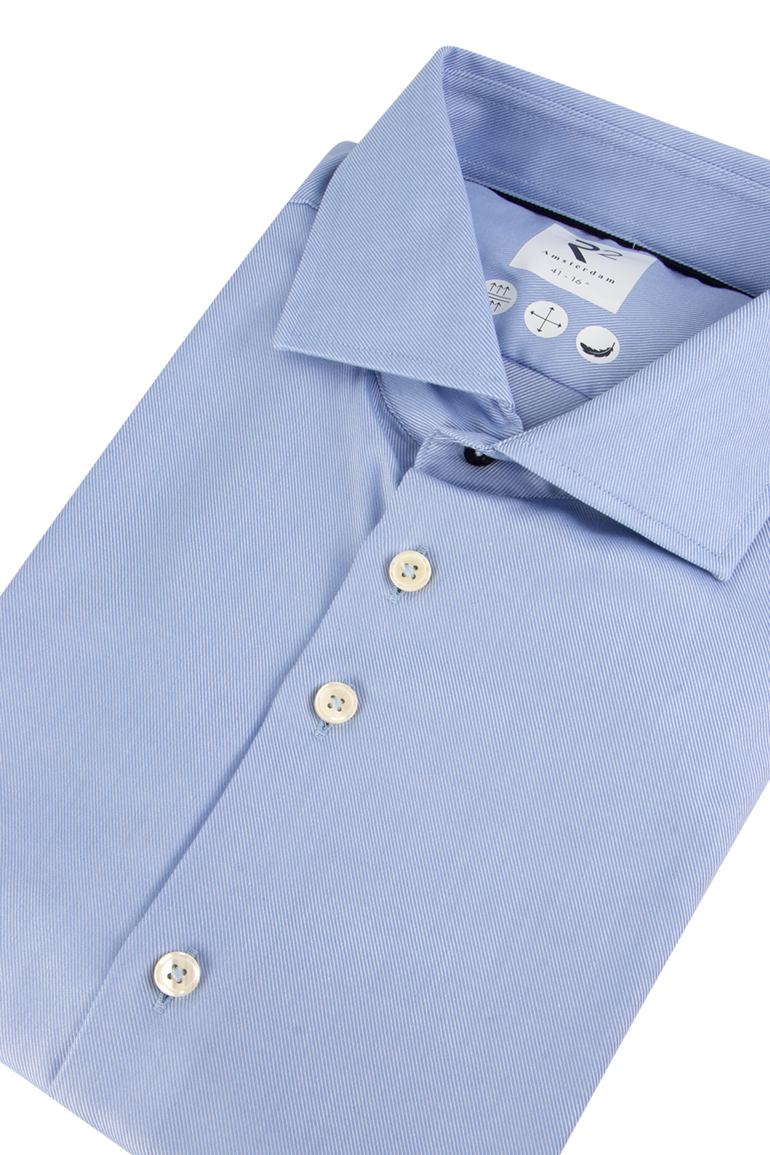 R2 Amsterdam Widespread Twill Shirt Light Blue