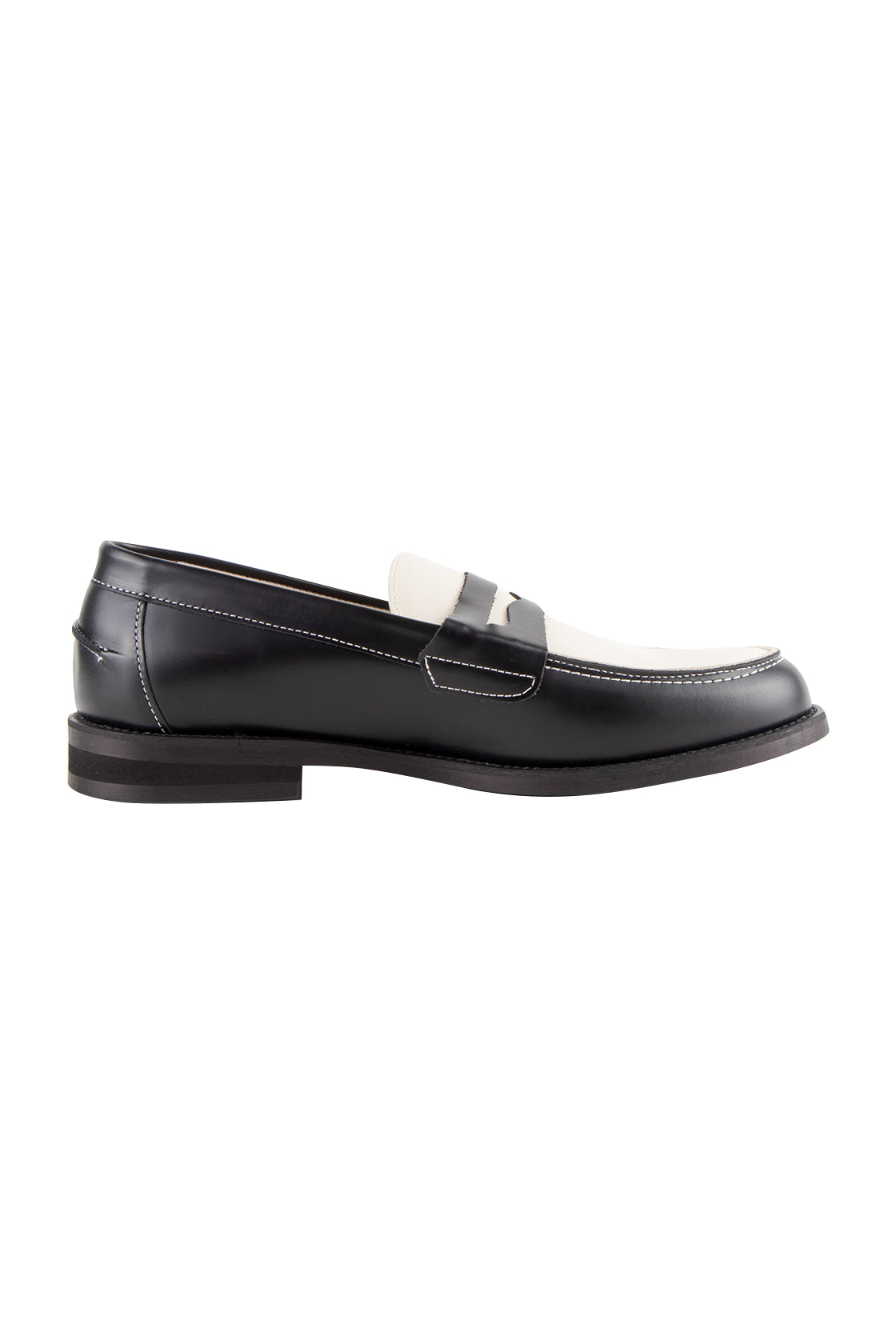 Duke + Dexter Wilde Penny Loafer Blk/Off Wht