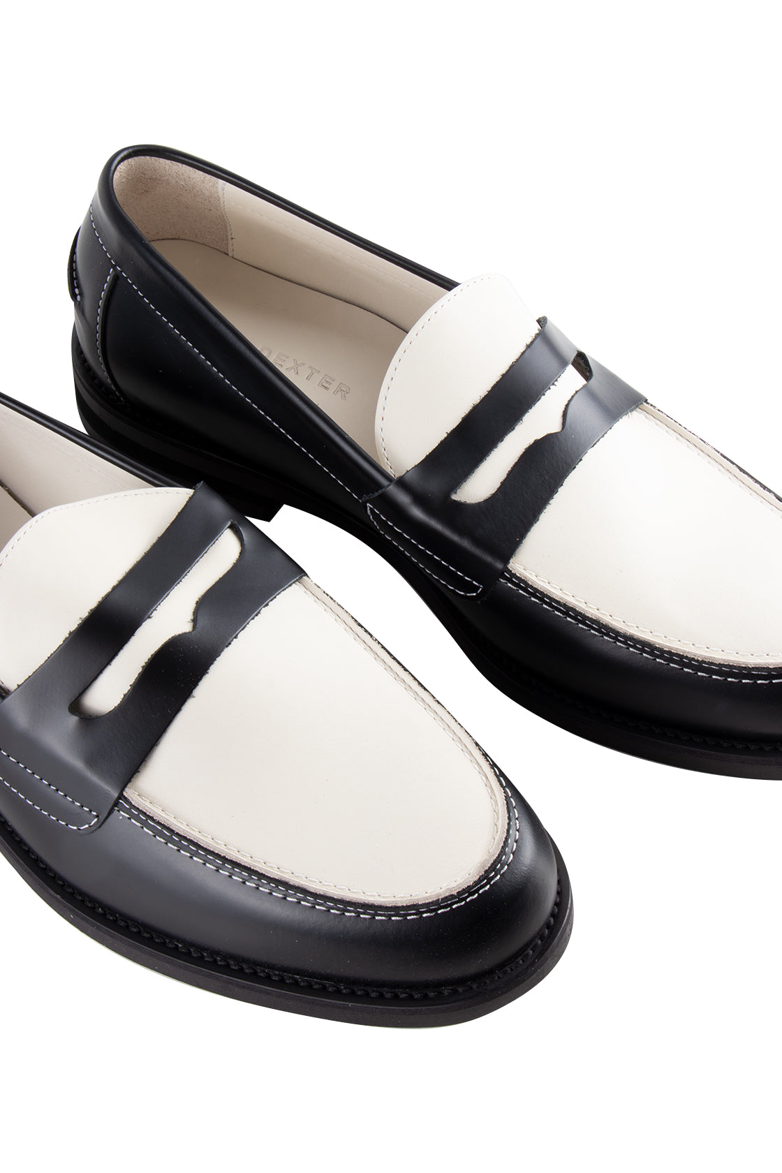 Duke + Dexter Wilde Penny Loafer Blk/Off Wht