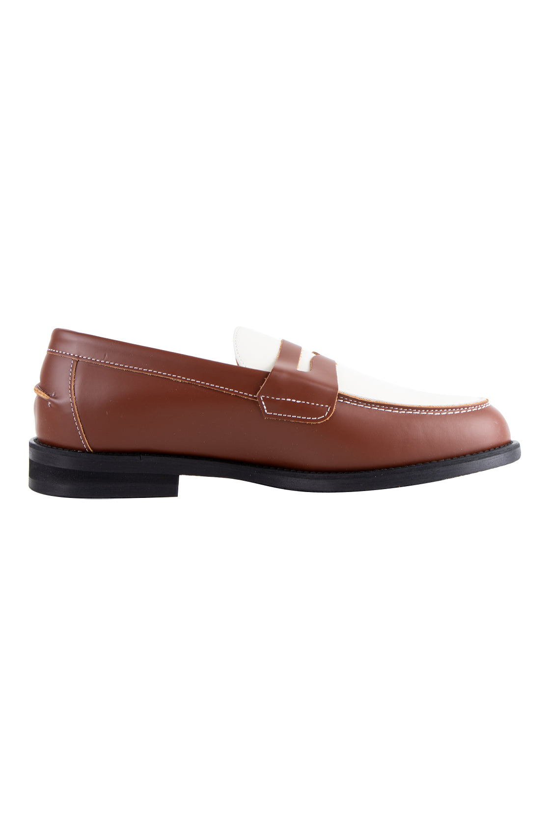 Duke + Dexter Wilde Penny Loafer Brn/Off Wht