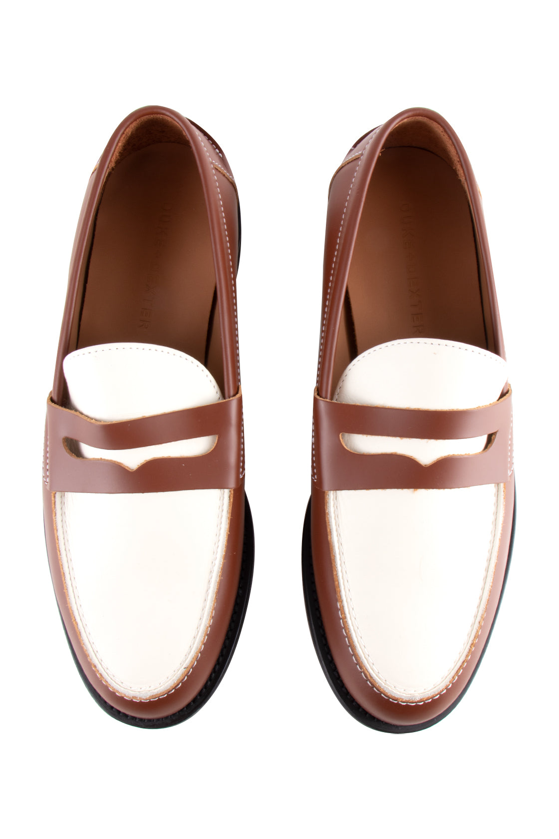 Duke + Dexter Wilde Penny Loafer Brn/Off Wht