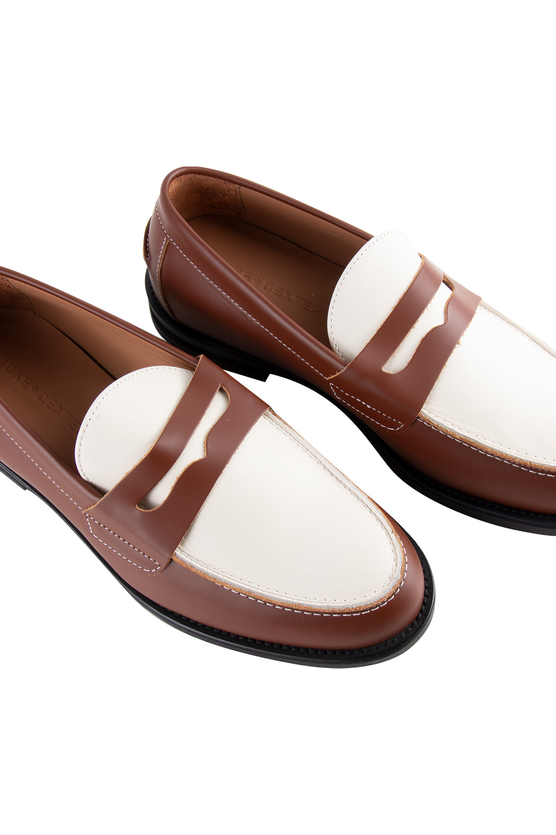 Duke + Dexter Wilde Penny Loafer Brn/Off Wht