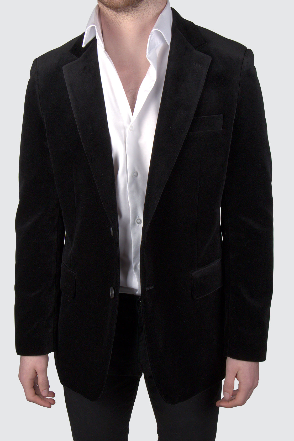 Rembrandt Cooper Velvet Blazer Black