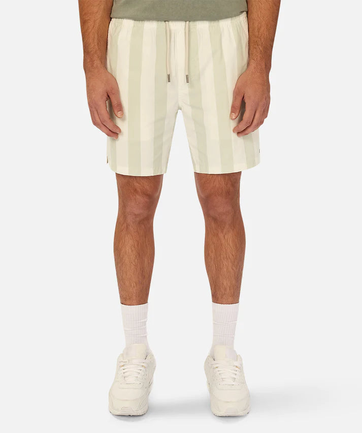 Industrie The Beverly Bahama Swim Short Mint Off Wht