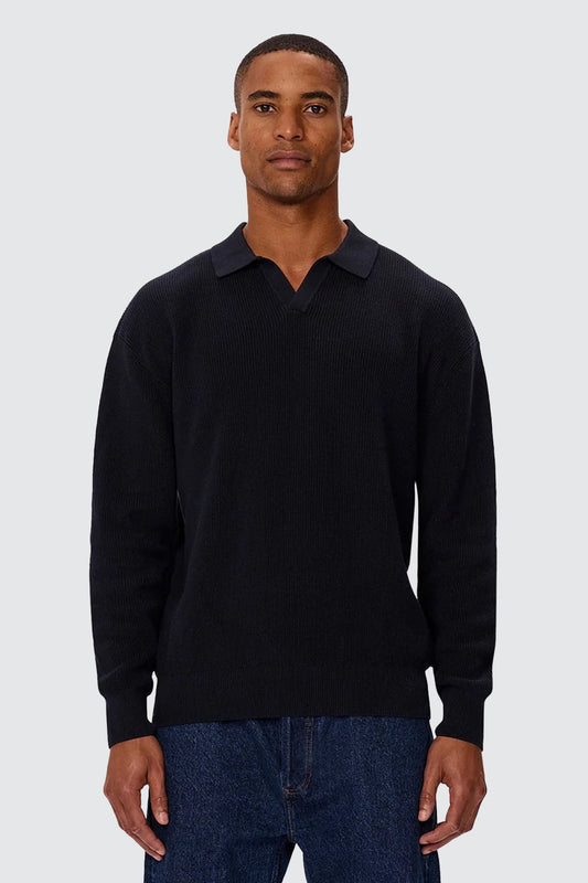 Industrie New England Polo Knit Navy