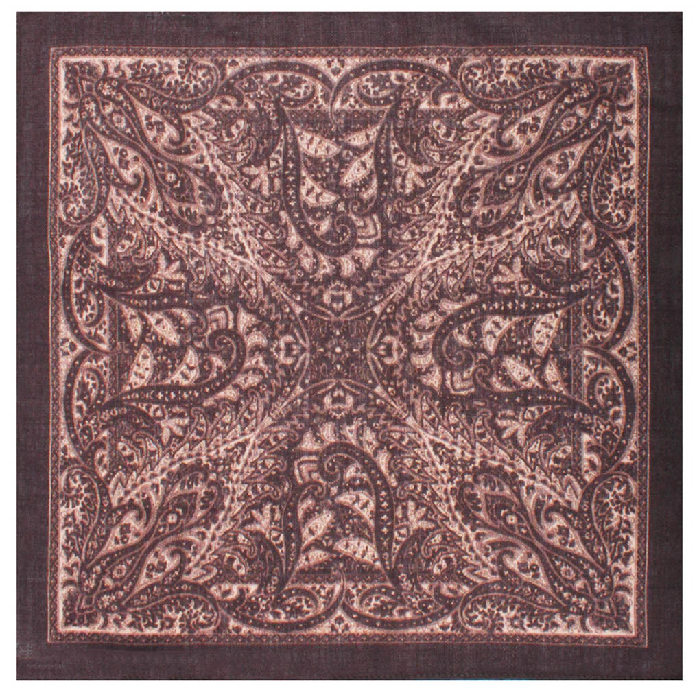 Otaa King Cool Brown Wool Pkt Square