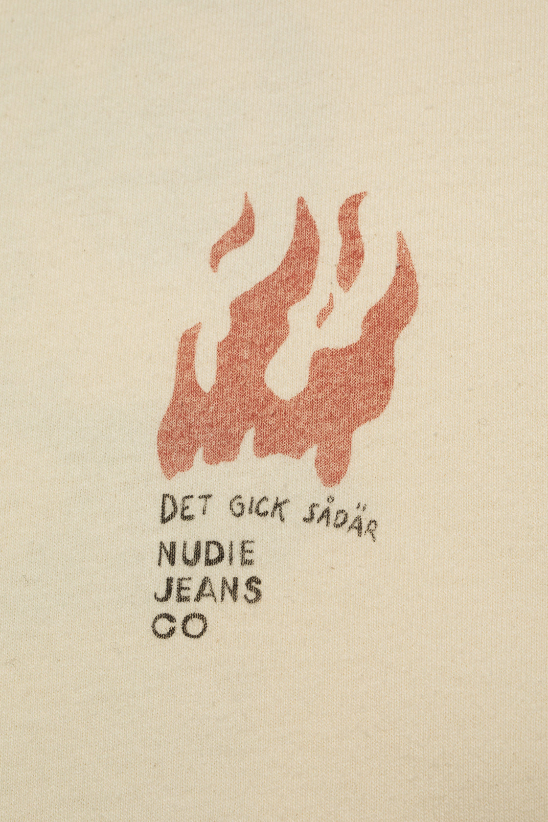 Nudie Jeans Koffe Fails T-Shirt Ecru