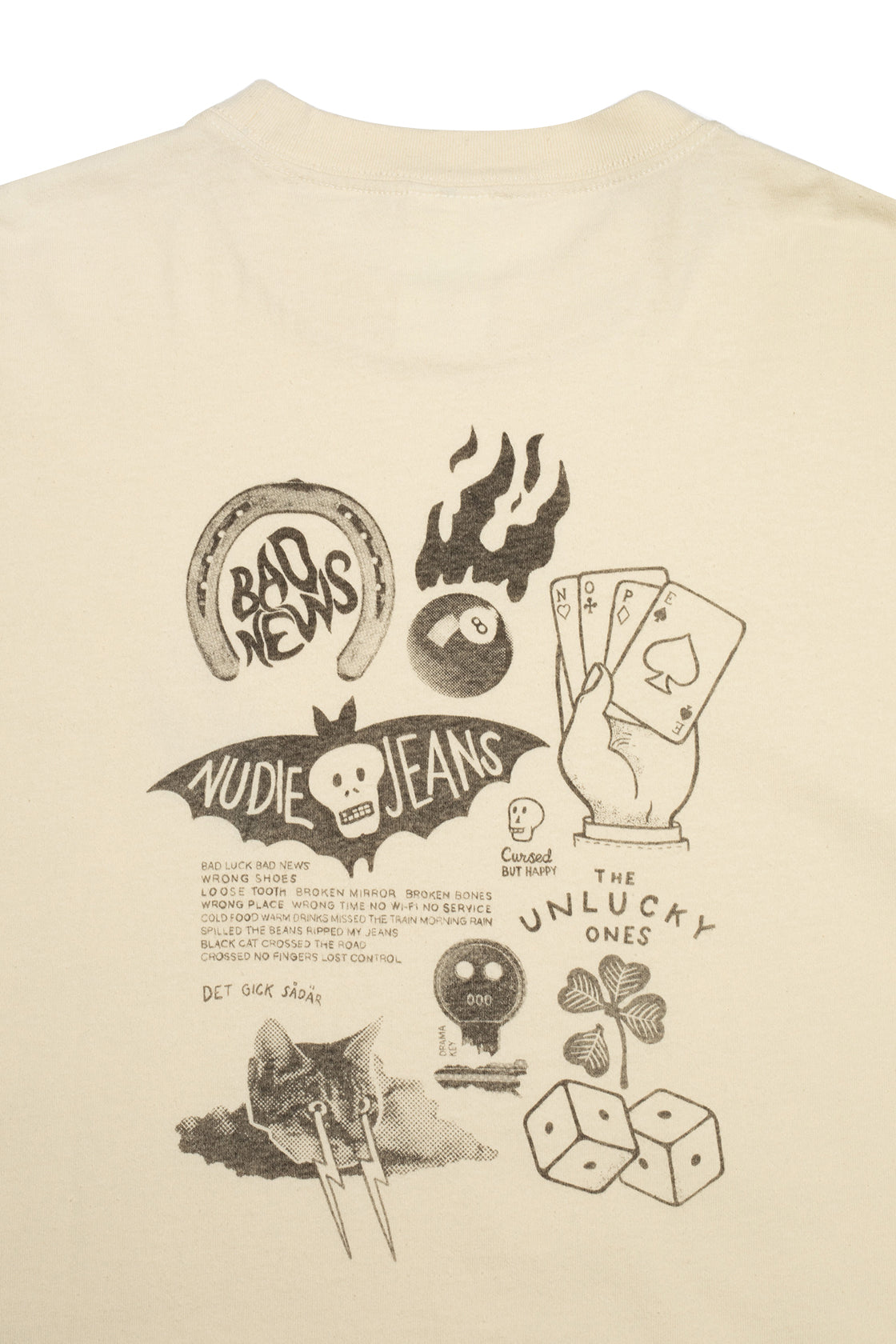 Nudie Jeans Koffe Fails T-Shirt Ecru
