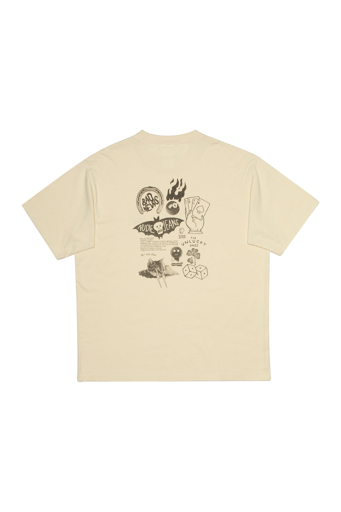 Nudie Jeans Koffe Fails T-Shirt Ecru