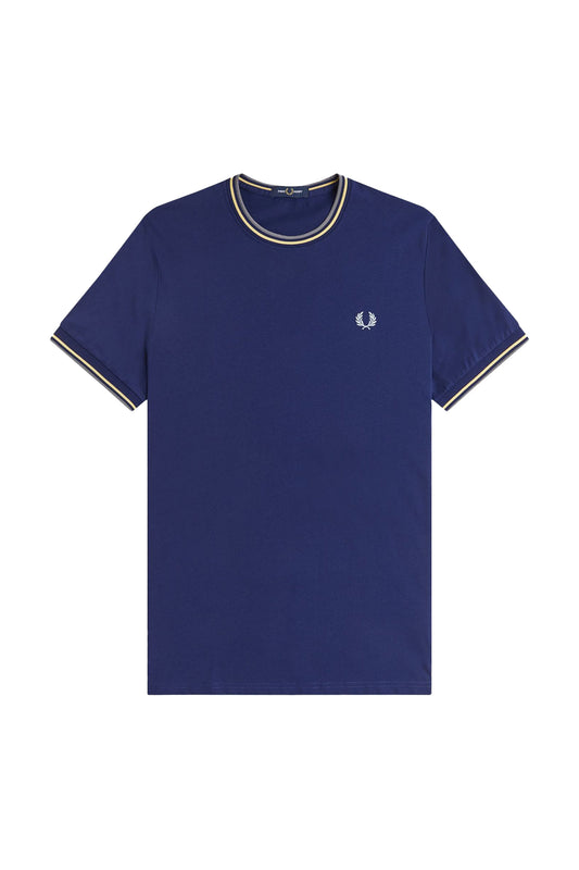 Fred Perry SS Twin Tipped Tee French Navy