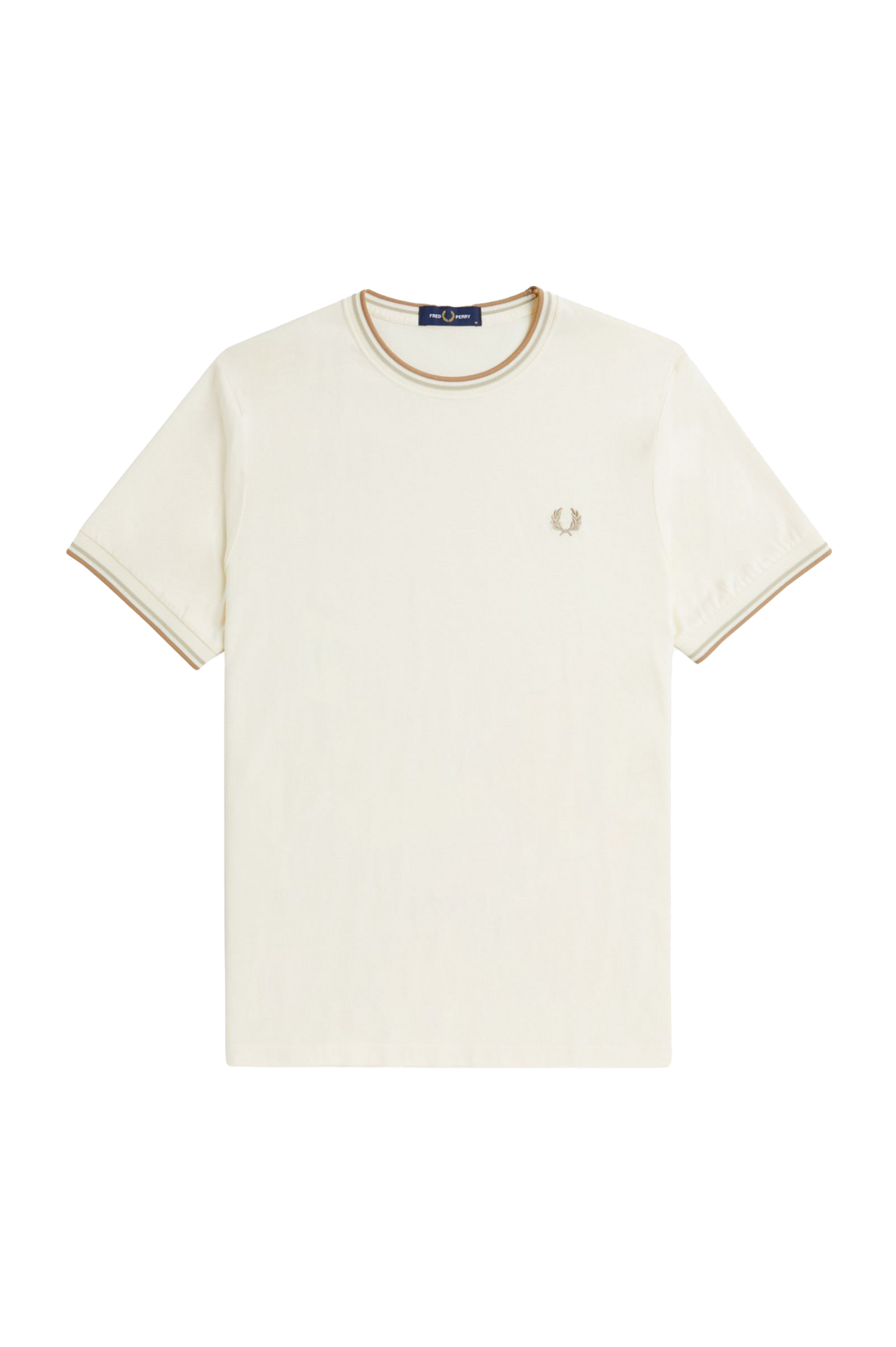 Fred Perry Twin Tipped SS Tee Ecru/Honeycomb