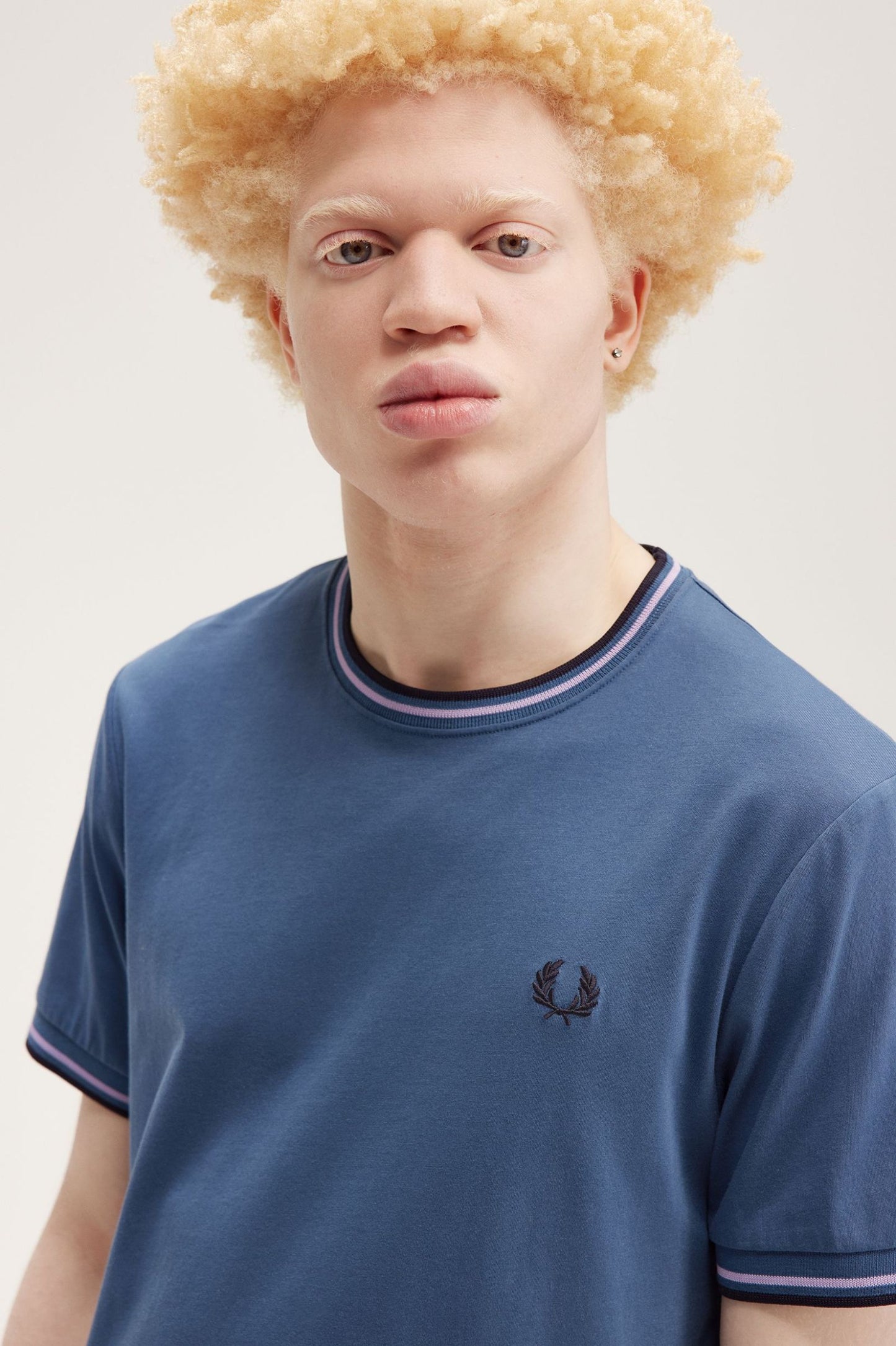 Fred Perry Twin Tipped SS Tee Midnight/Violet