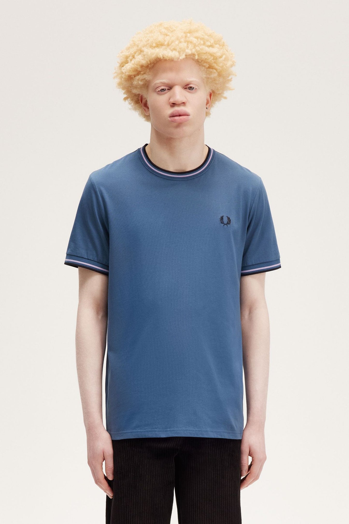 Fred Perry Twin Tipped SS Tee Midnight/Violet