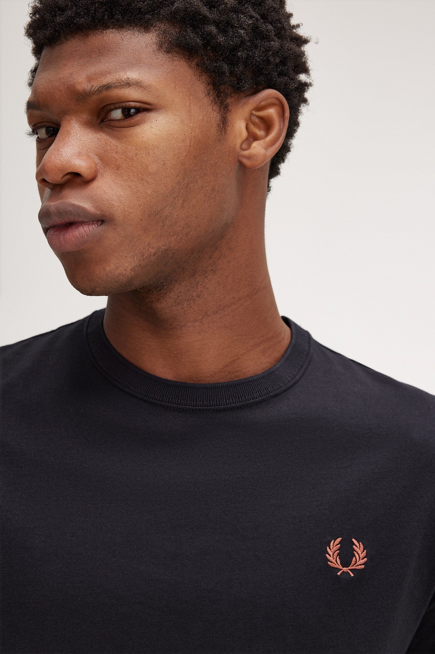 Fred Perry Plain CN T-Shirt Black/Brown