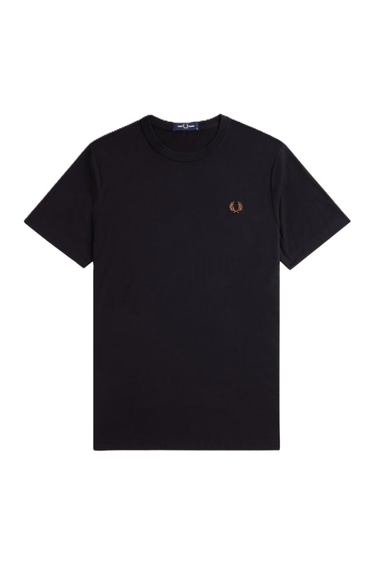 Fred Perry Plain CN T-Shirt Black/Brown