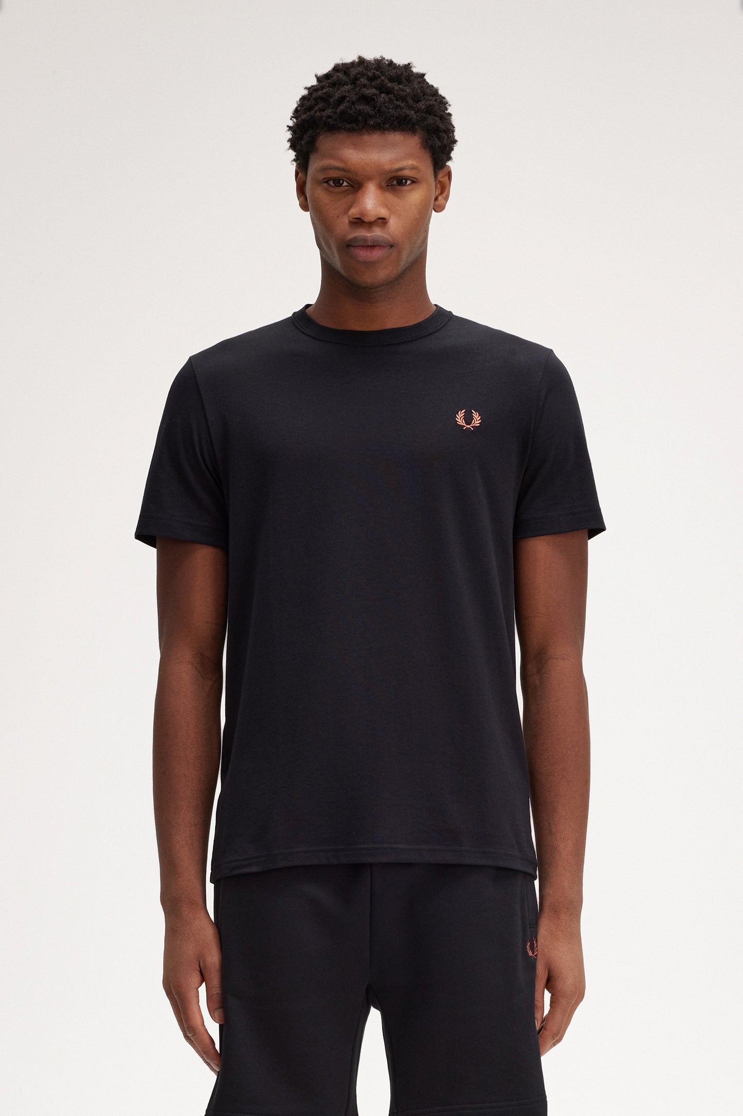 Fred Perry Plain CN T-Shirt Black/Brown