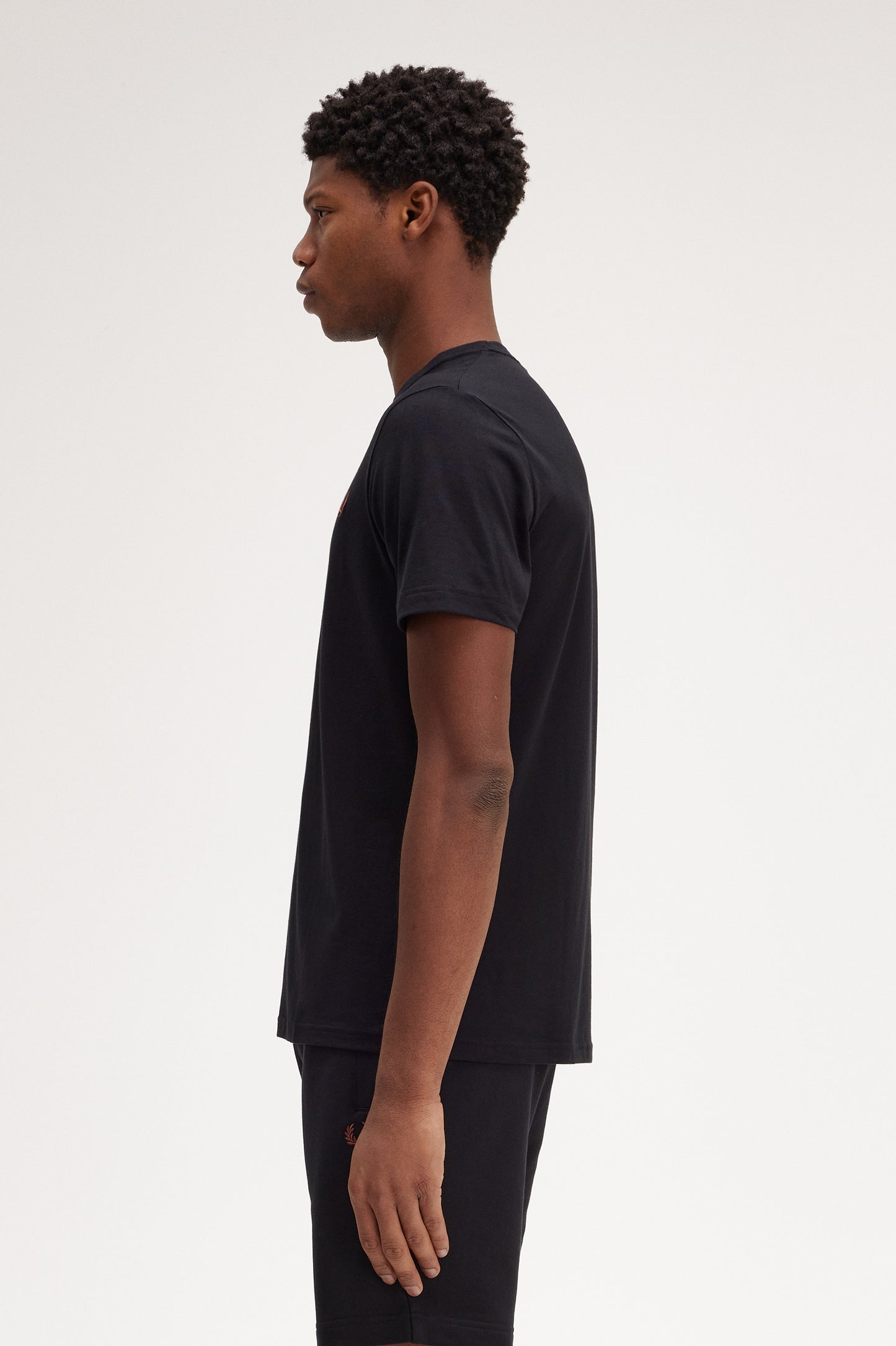 Fred Perry Plain CN T-Shirt Black/Brown