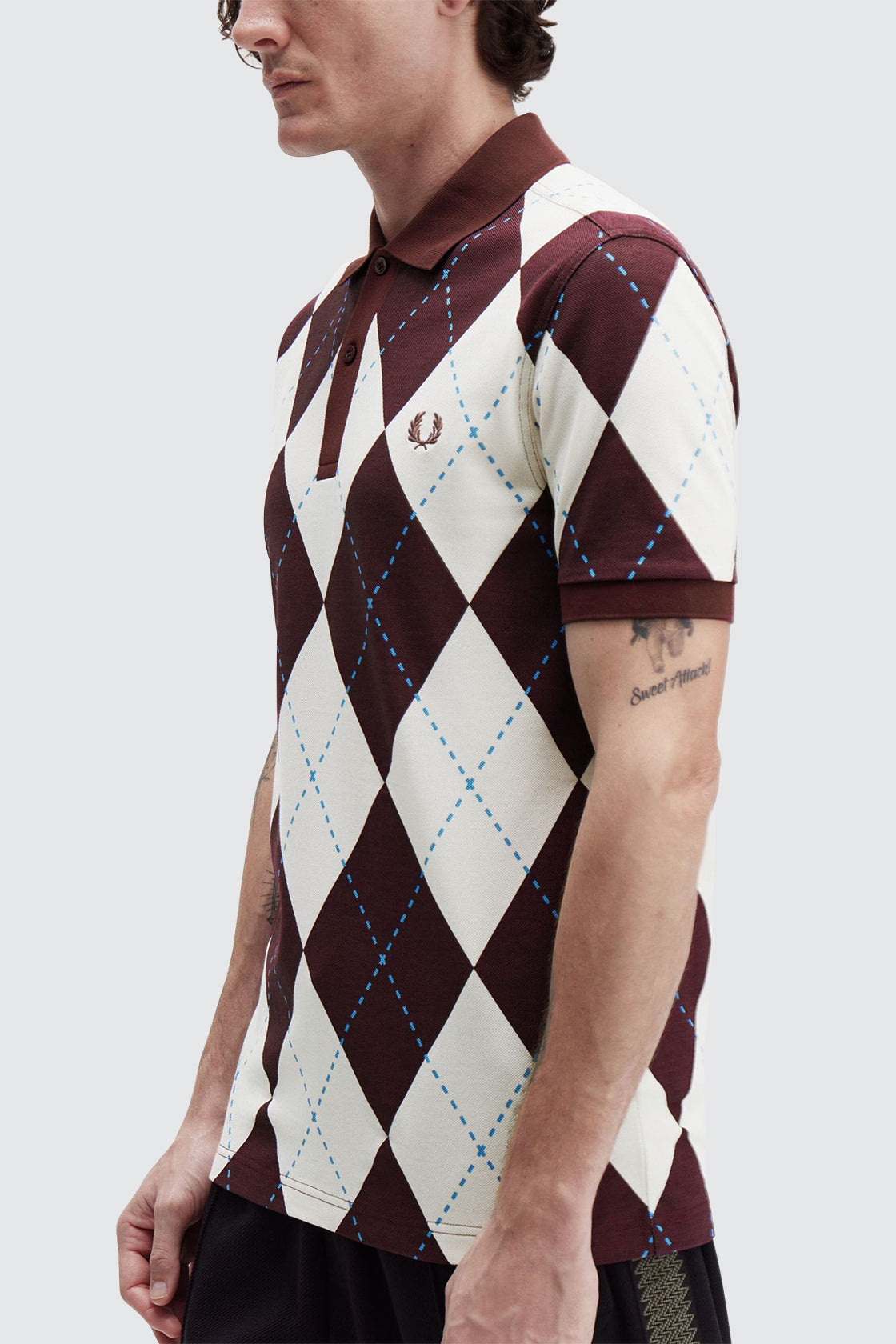 Fred Perry Argyle Polo Ecru
