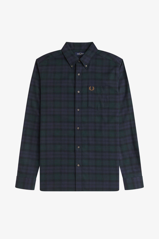 Fred Perry LS Shirt Black Watch