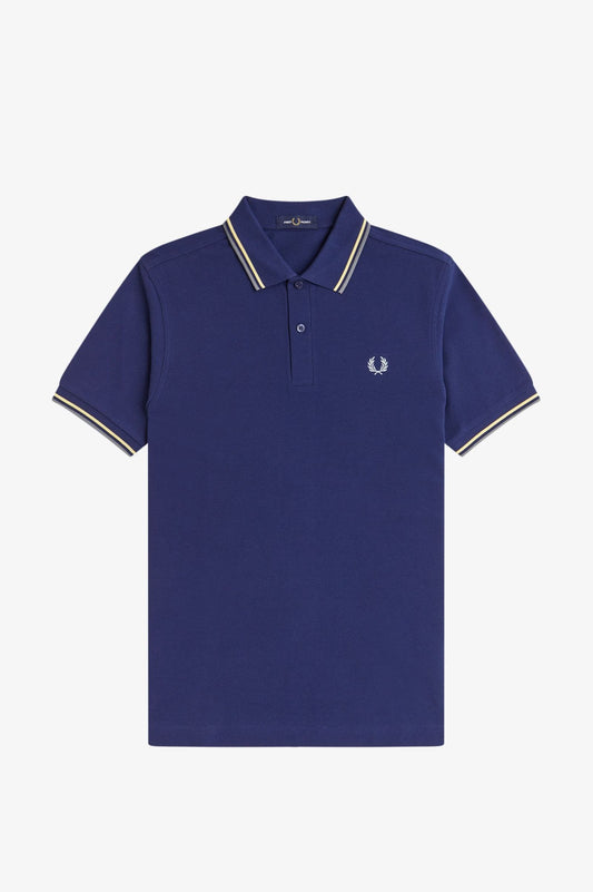 Fred Perry Twin Tipped Polo French Navy
