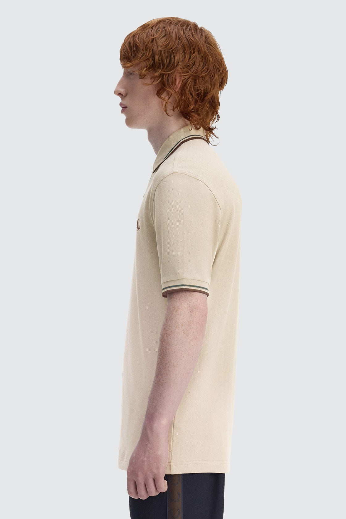 Fred Perry Twin Tipped Polo Warm Oat