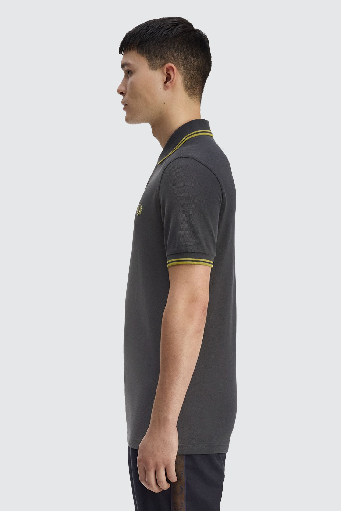 Fred Perry Twin Tipped Polo Anchor Grey