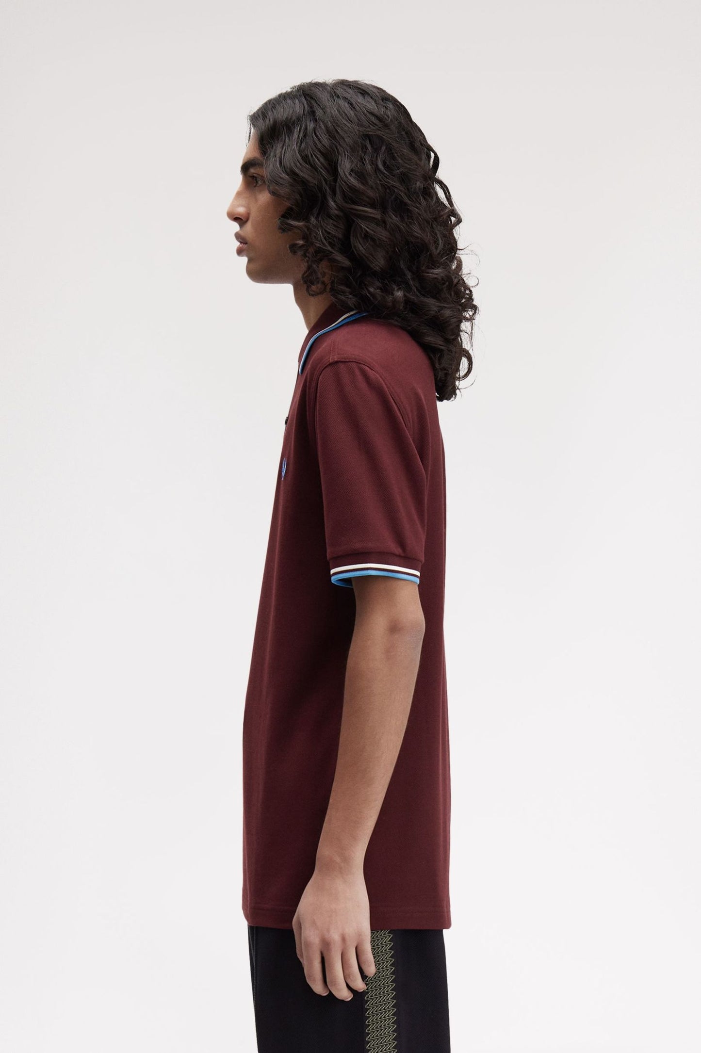 Fred Perry Twin Tipped Polo Oxblood/Ecru