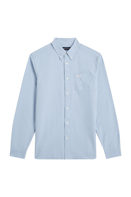 Fred Perry Oxford LS Shirt Light Smoke