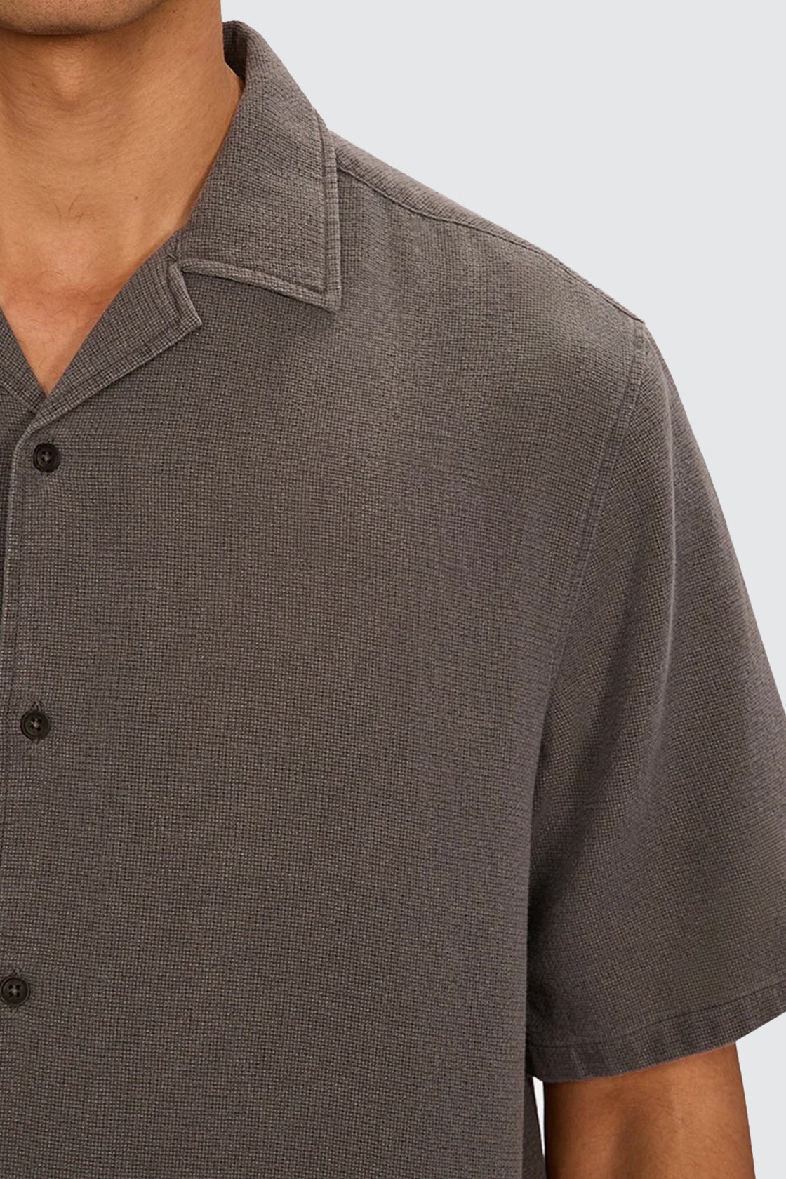 Industrie The Washed Marbella SS Shirt Gunmetal