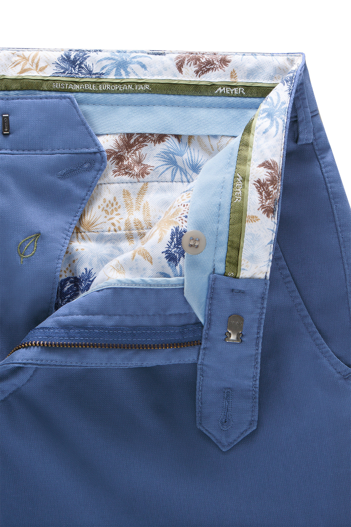 Meyer Roma Cotton Trouser 34L Blue