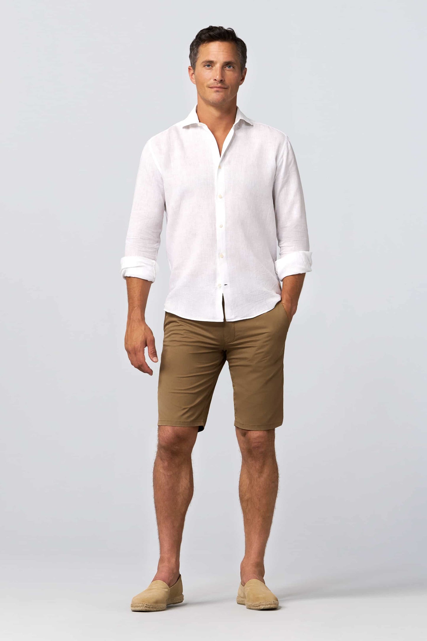 Meyer B-Palma Chino Bermuda Shorts Camel
