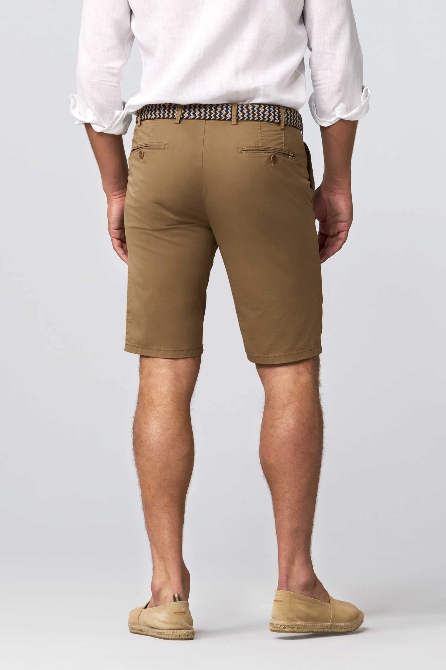 Meyer B-Palma Chino Bermuda Shorts Camel