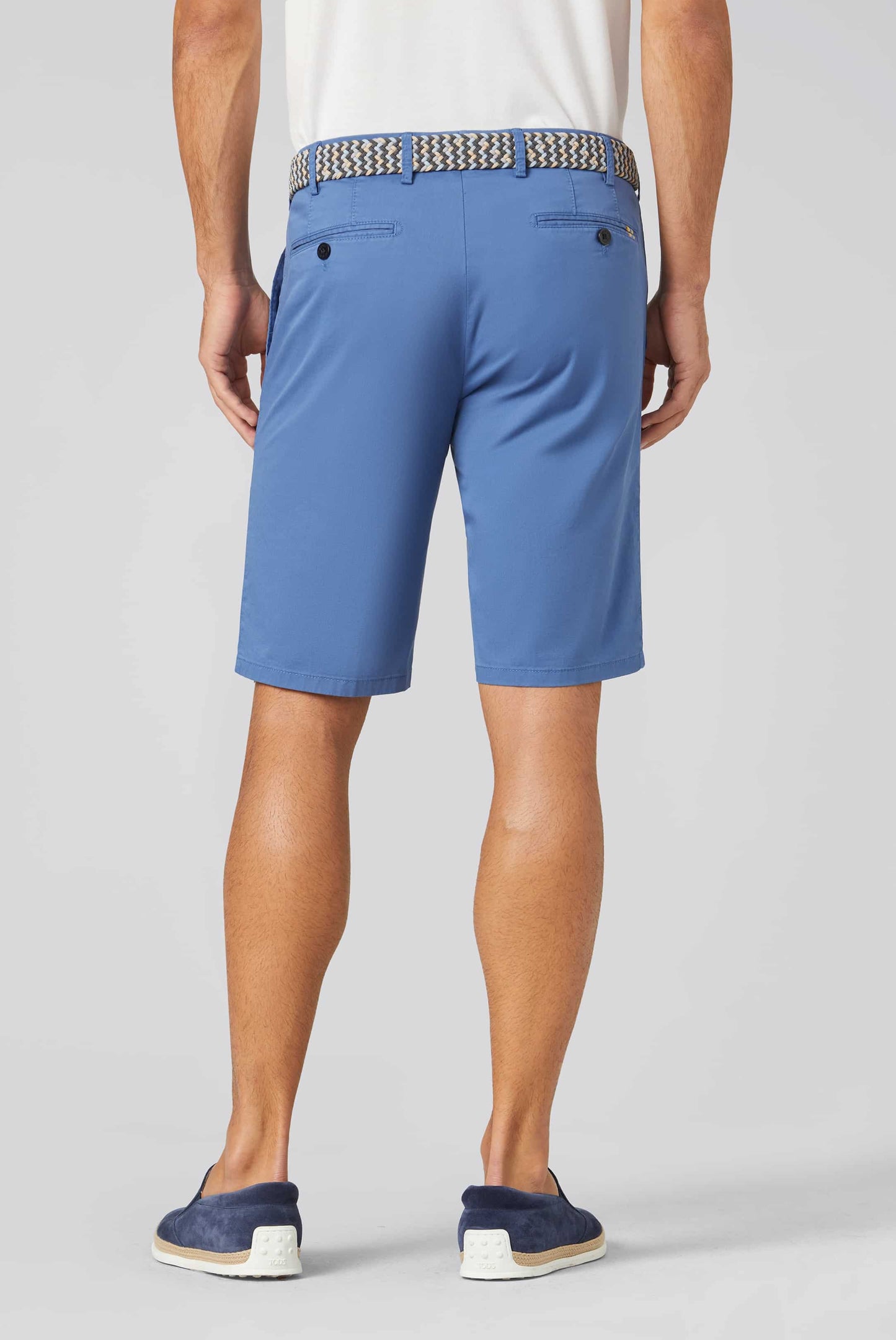 Meyer B-Palma Chino Bermuda Shorts Blue