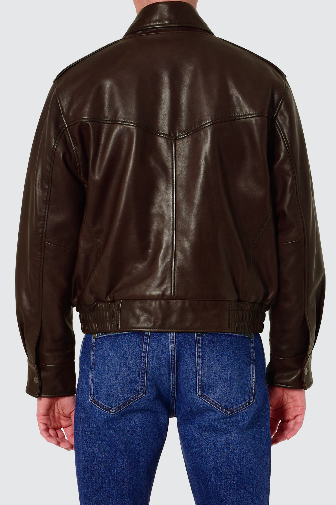 Neuw Casablanca Leather Bomber Espresso