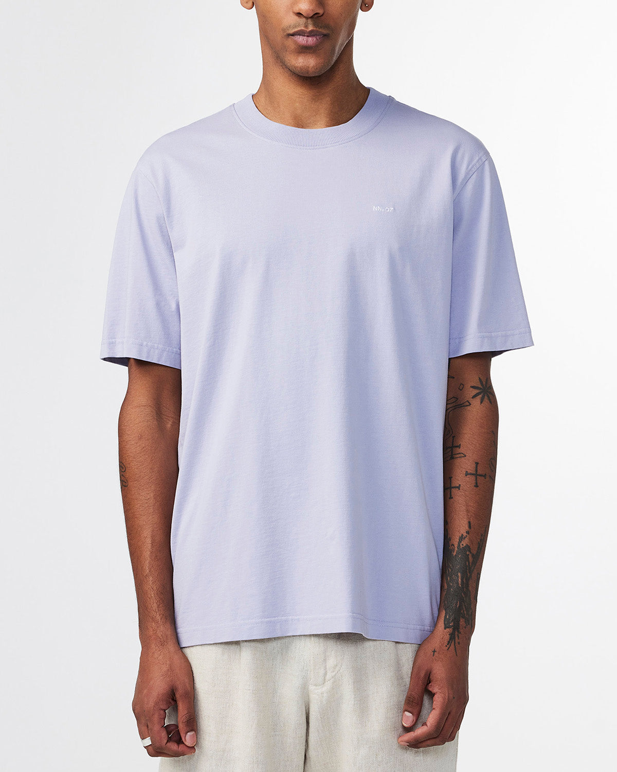 NN.07 3209 Adam EMB T-Shirt Lavender