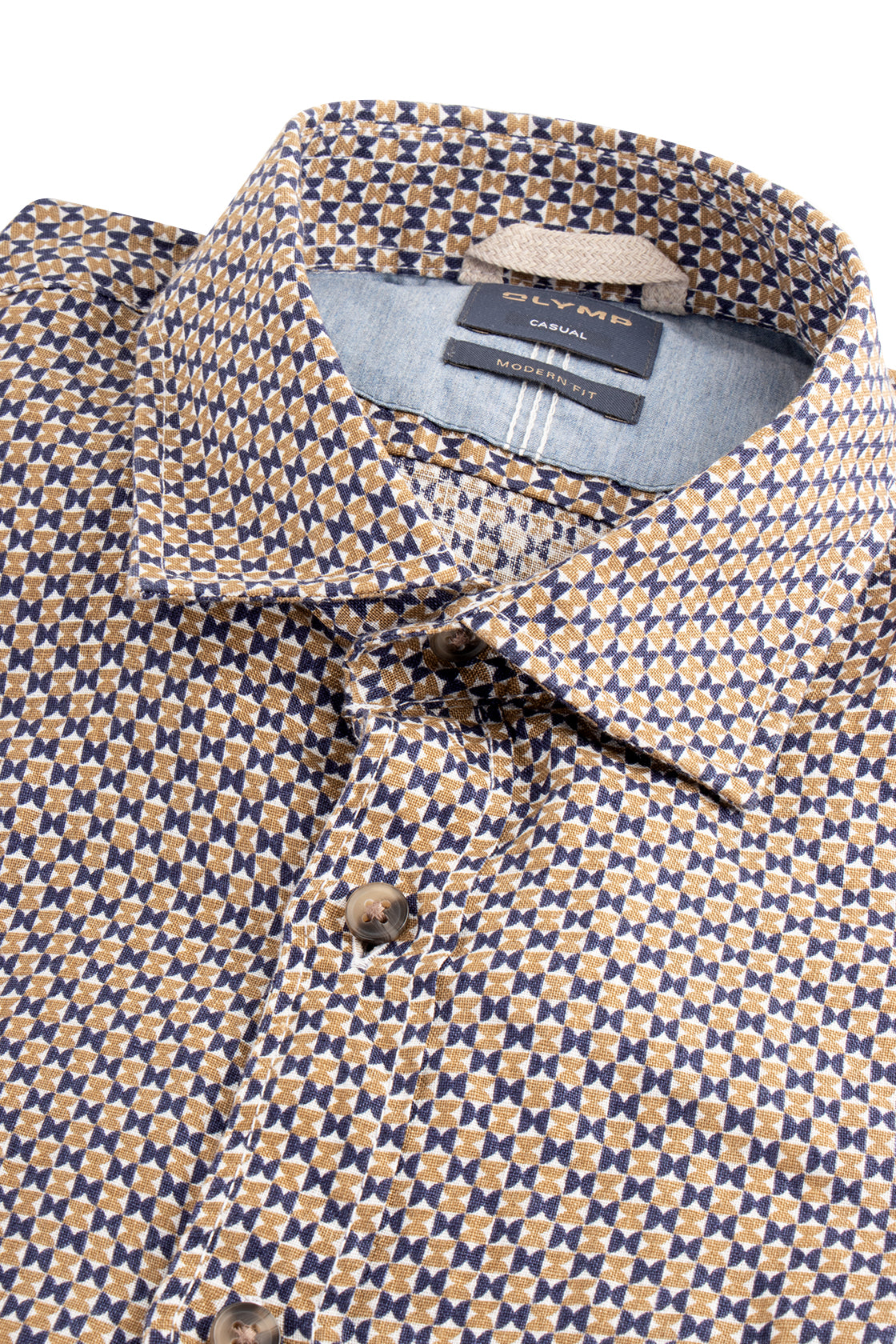 Olymp Casual Modern Fit LS Shirt Blue/Green