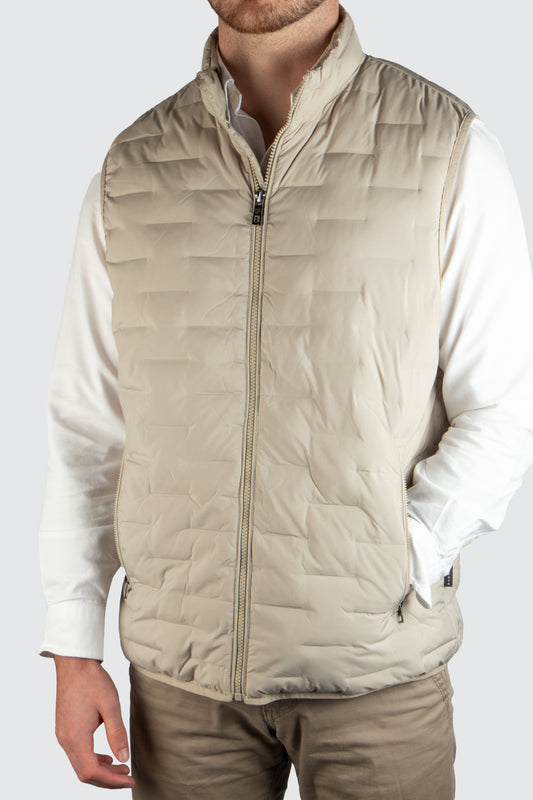 Bugatti Padded Vest Beige