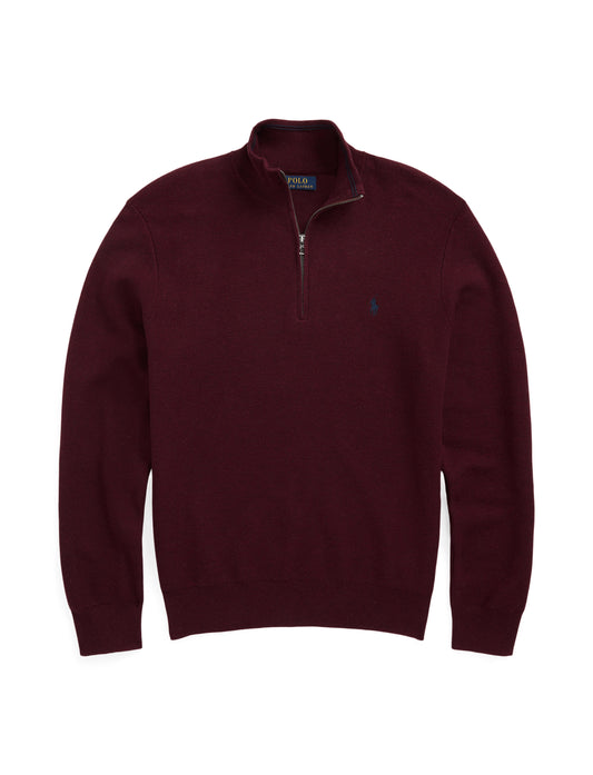 Polo Ralph Lauren 1/4 Zip Sweater Aged Wine