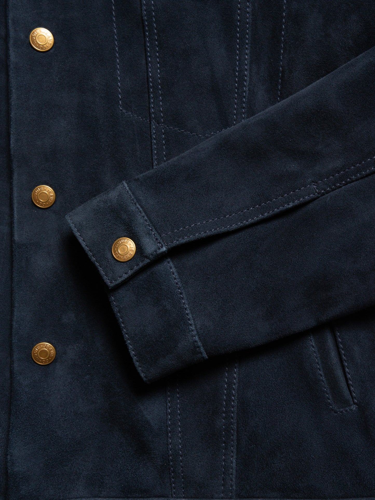 Nudie Jeans Robby Nubuck Jacket Navy