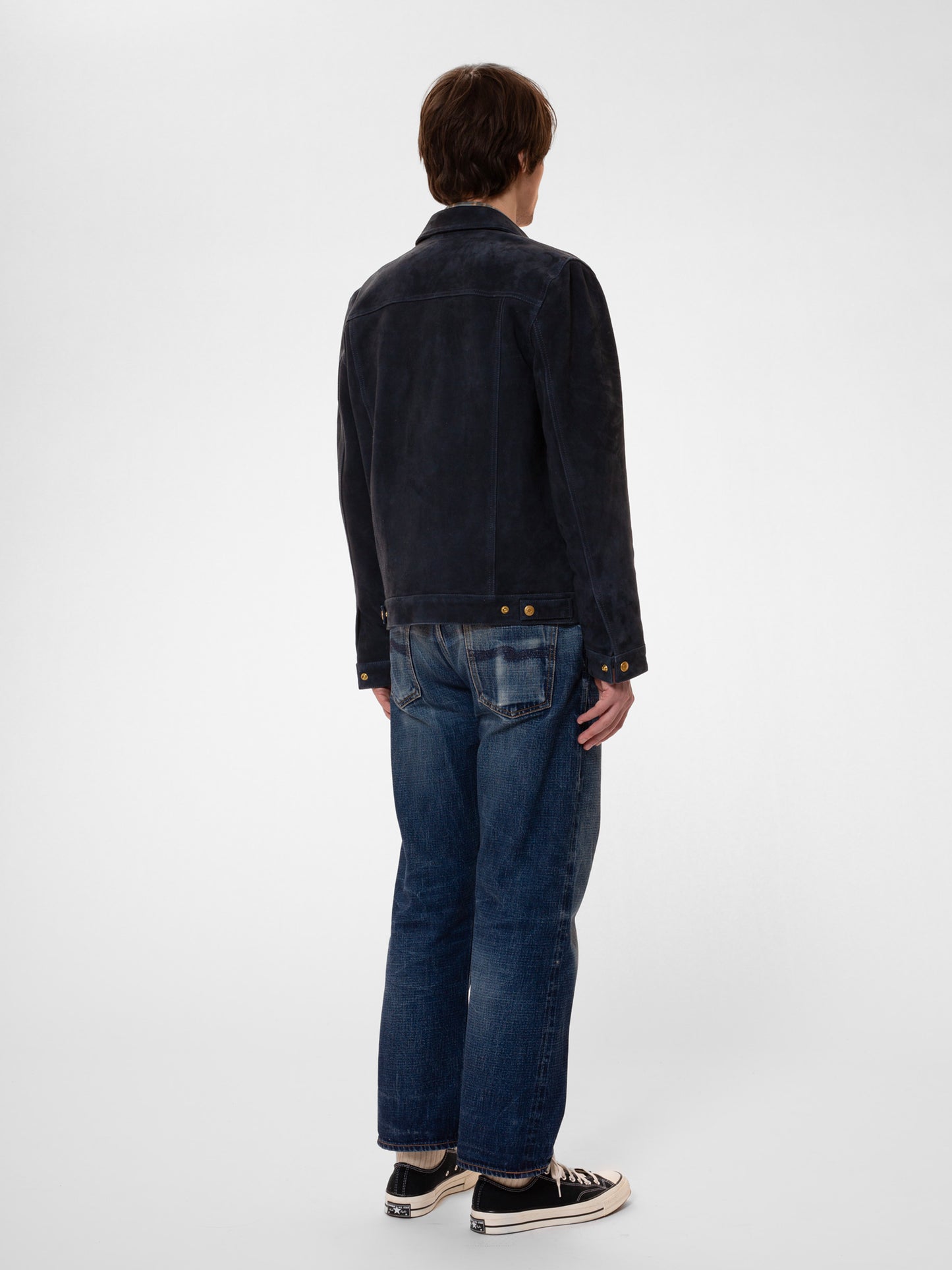 Nudie Jeans Robby Nubuck Jacket Navy