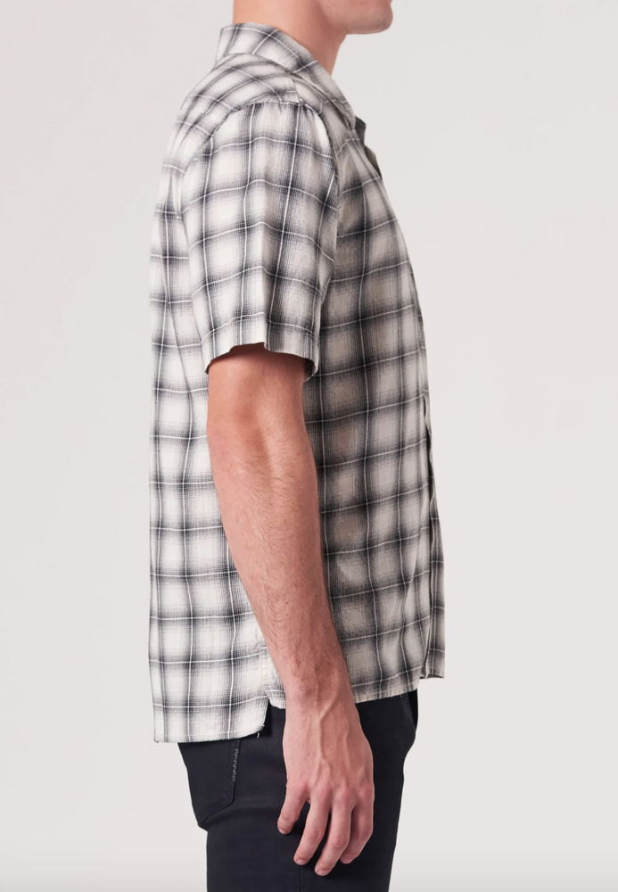 Neuw Curtis SS Check Shirt Washed Stone