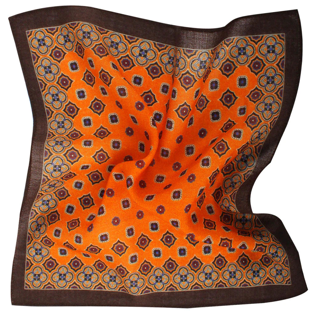 Otaa Merchant of Venom Orange Wool Pkt Square