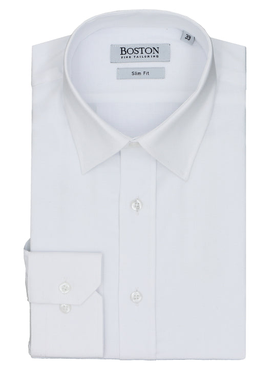 Boston Liberty Textured Business Shirt White