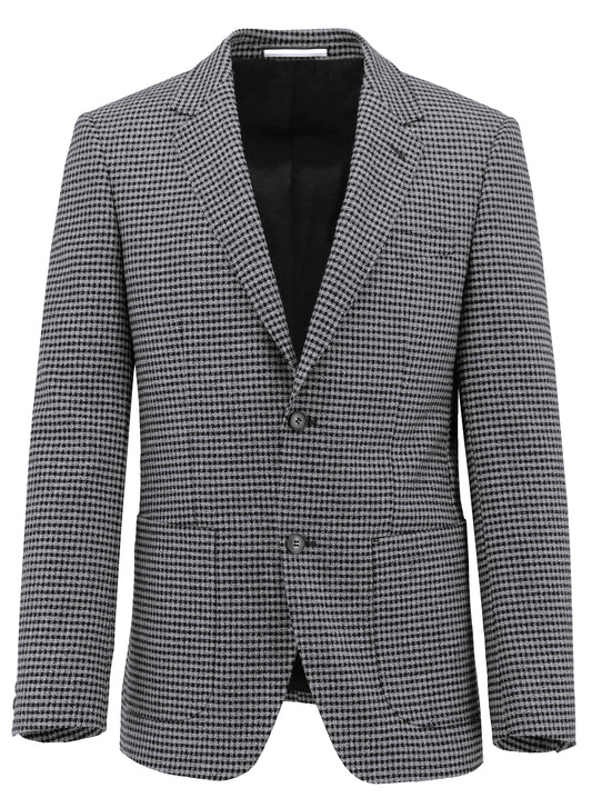 Routleys H Check Sports Coat Black/Charcoal