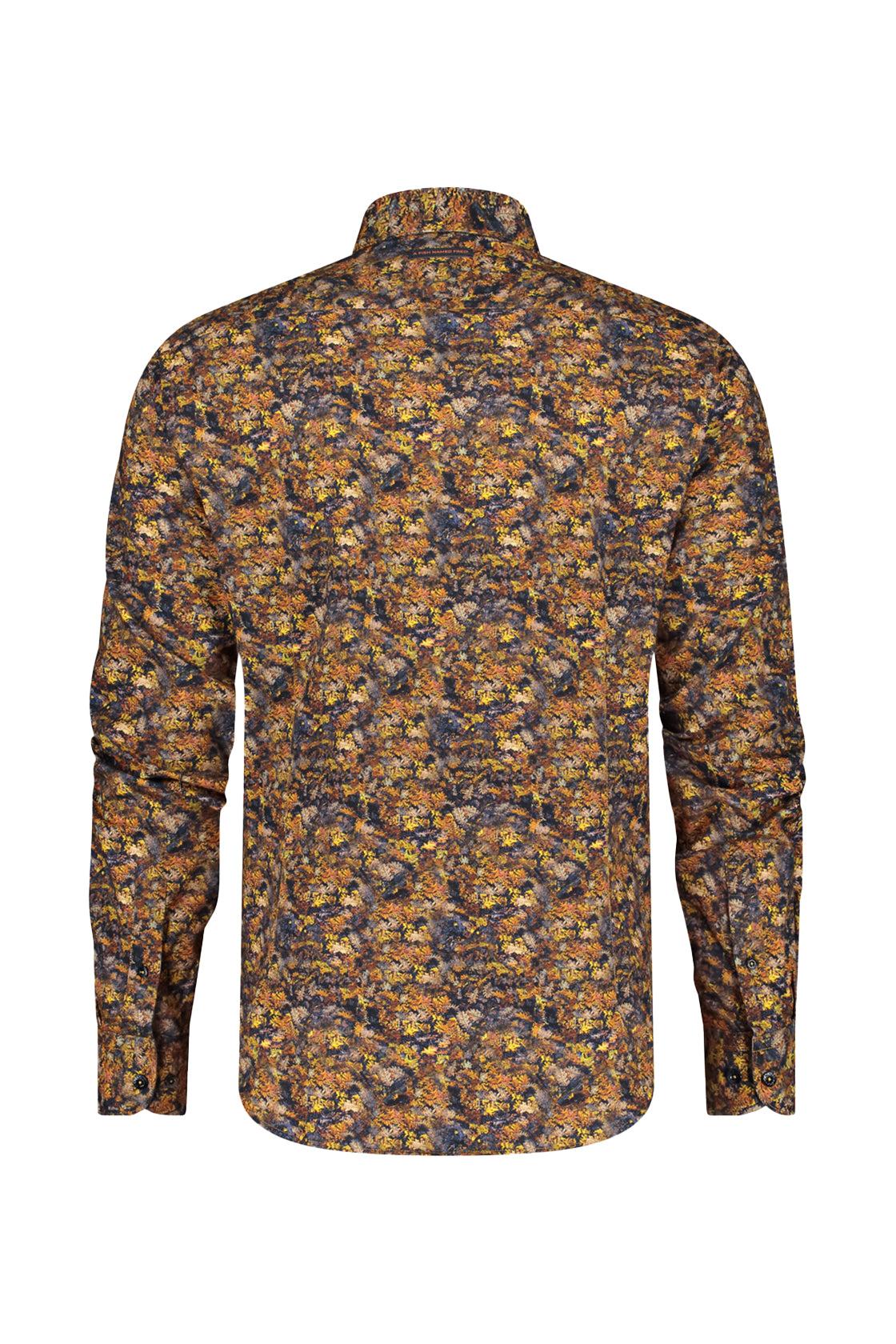 A Fish Named Fred Forest Leaves Shirt Gold Yellow